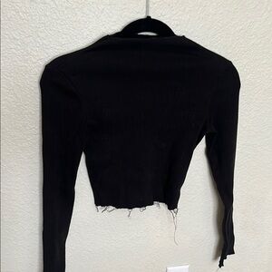 Black Long Sleeve Women's Top